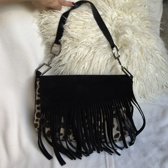 Stuart Weitzman Handbags - Stuart Weitzman suede fringe handbag